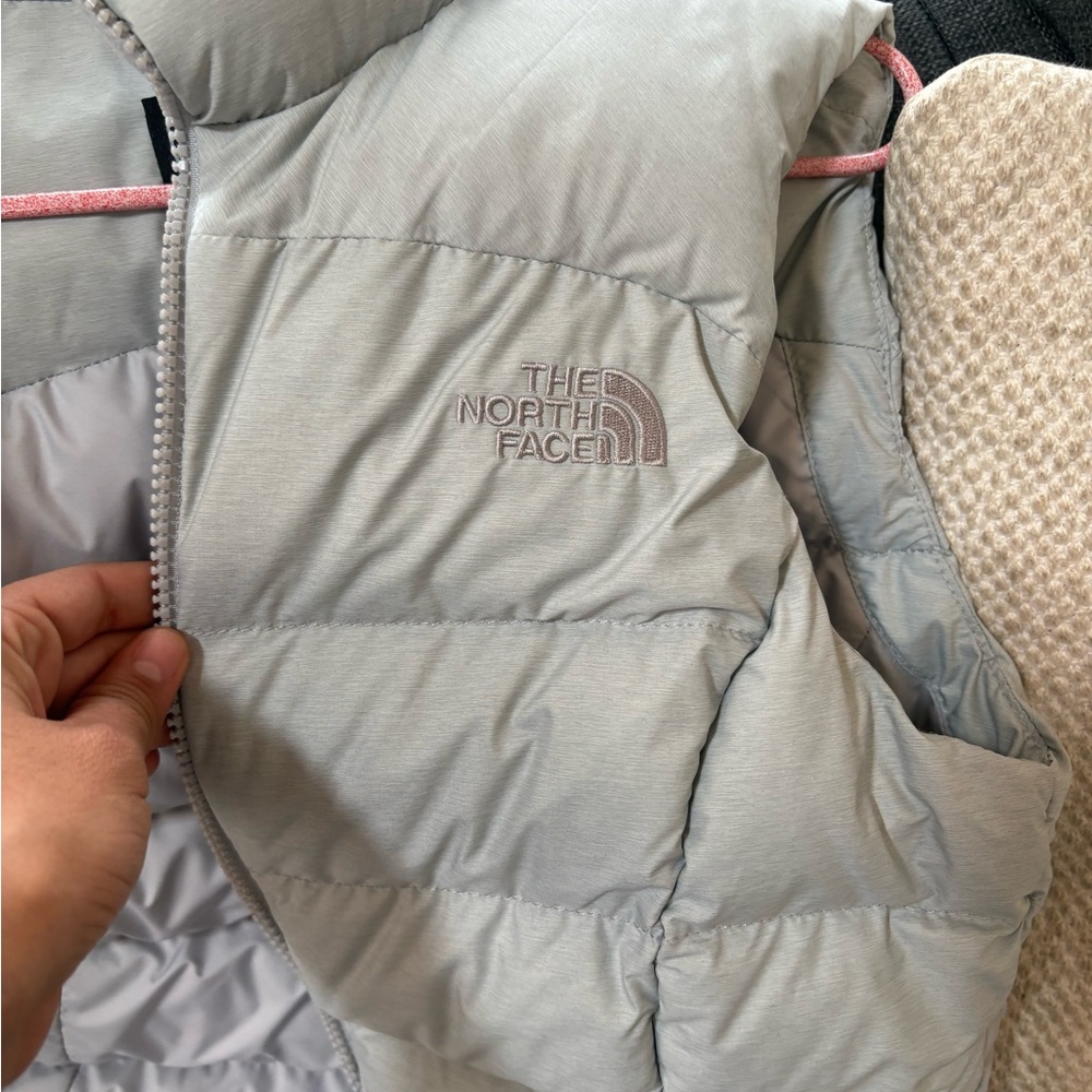 The North Face Light Gray Puffer Jacket
